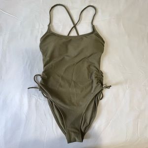 One Piece Green Bathing-suit